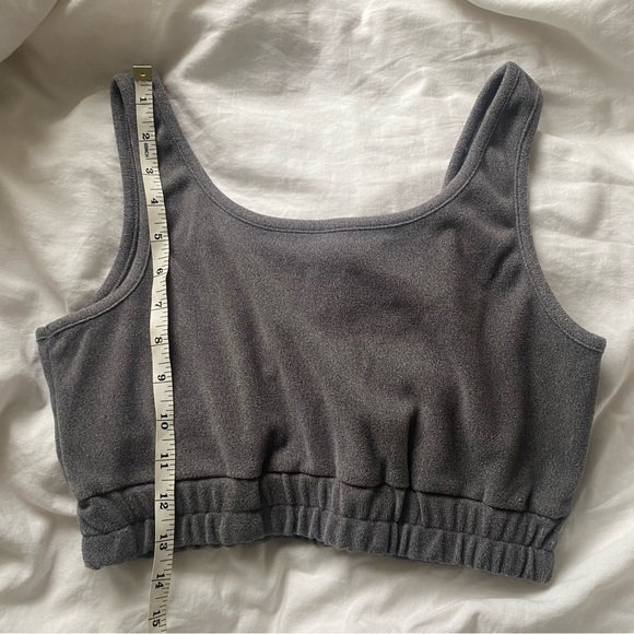Y2K Grey Scrunch Tank Top - Picture 2 of 3